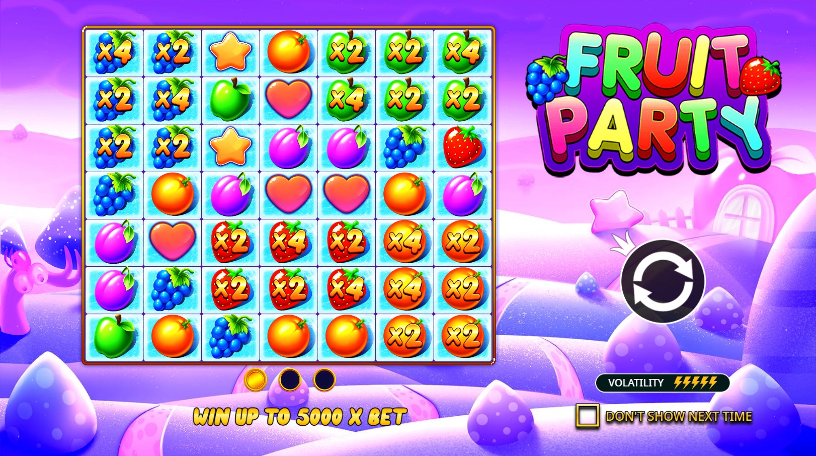 Fruit Party - Oranje Jackpot - screenshot with slot description 2