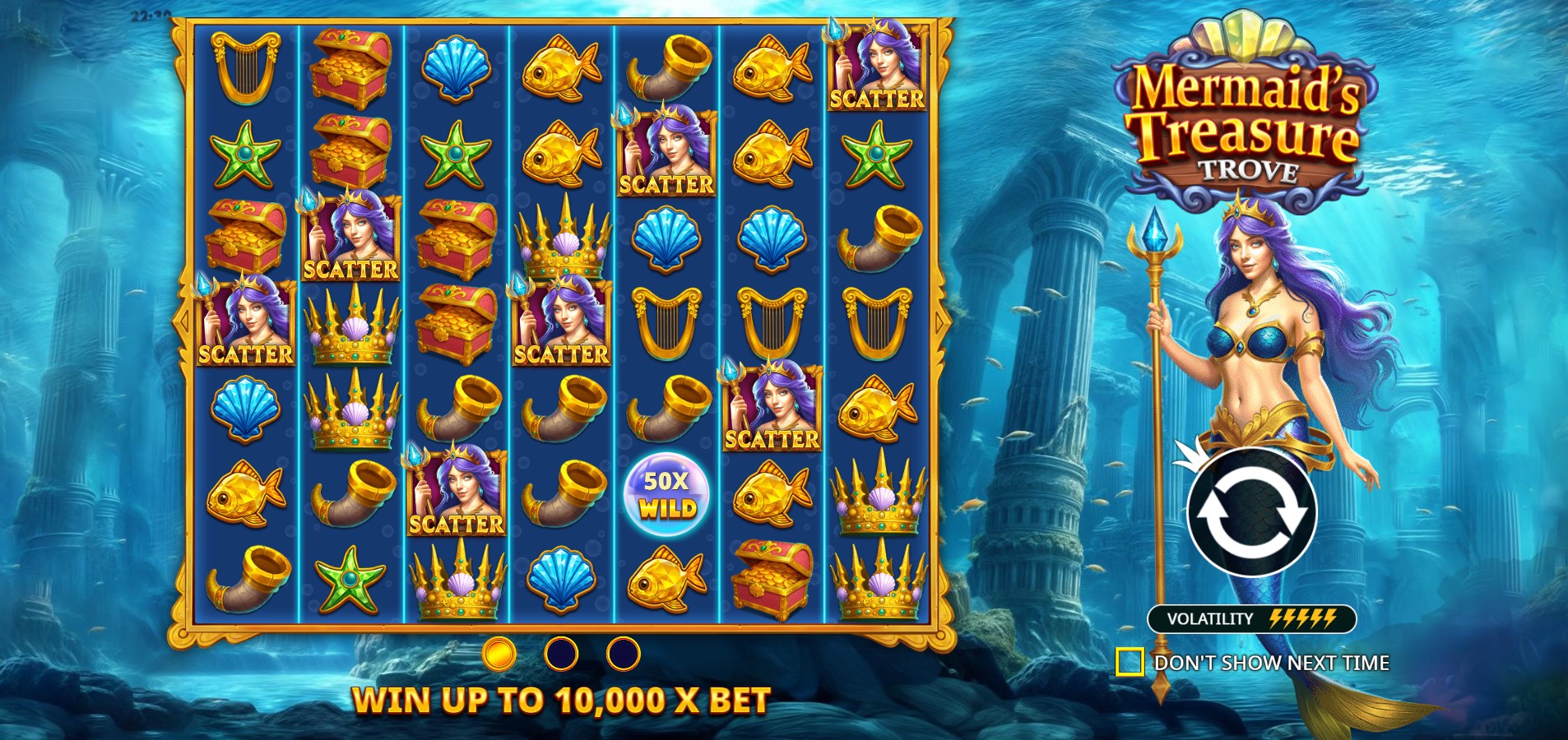Mermaid's Treasure Trove - screenshot with slot description 2