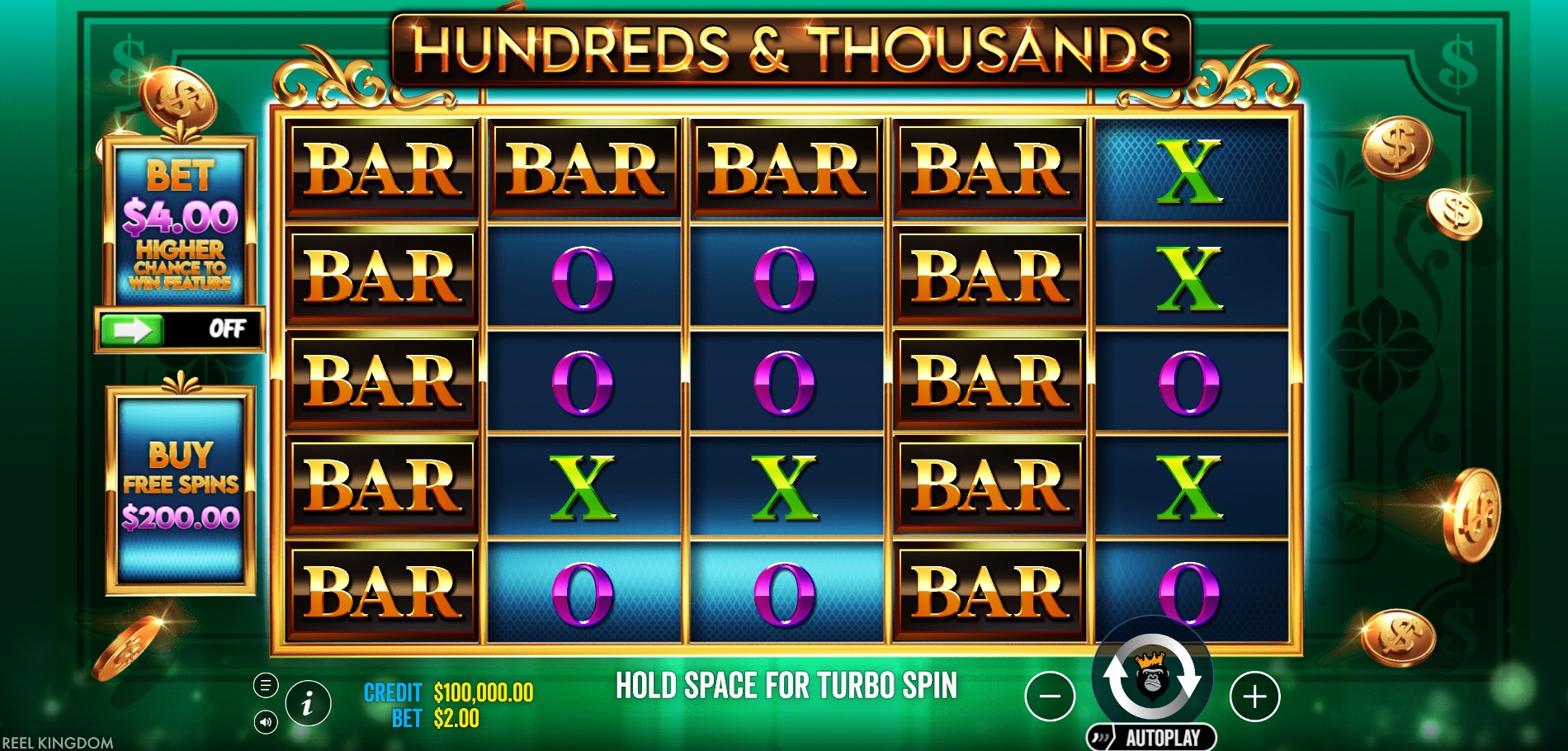 Hundreds and Thousands - screenshot with slot description 3