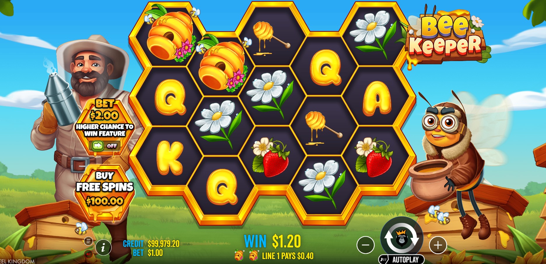 Bee Keeper - screenshot with slot description 3
