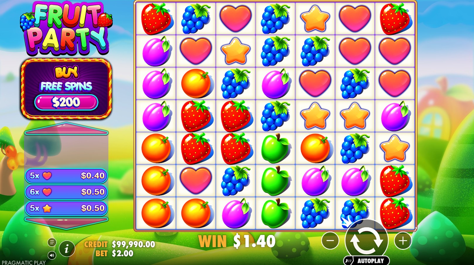 Fruit Party - Oranje Jackpot - screenshot with slot description 4