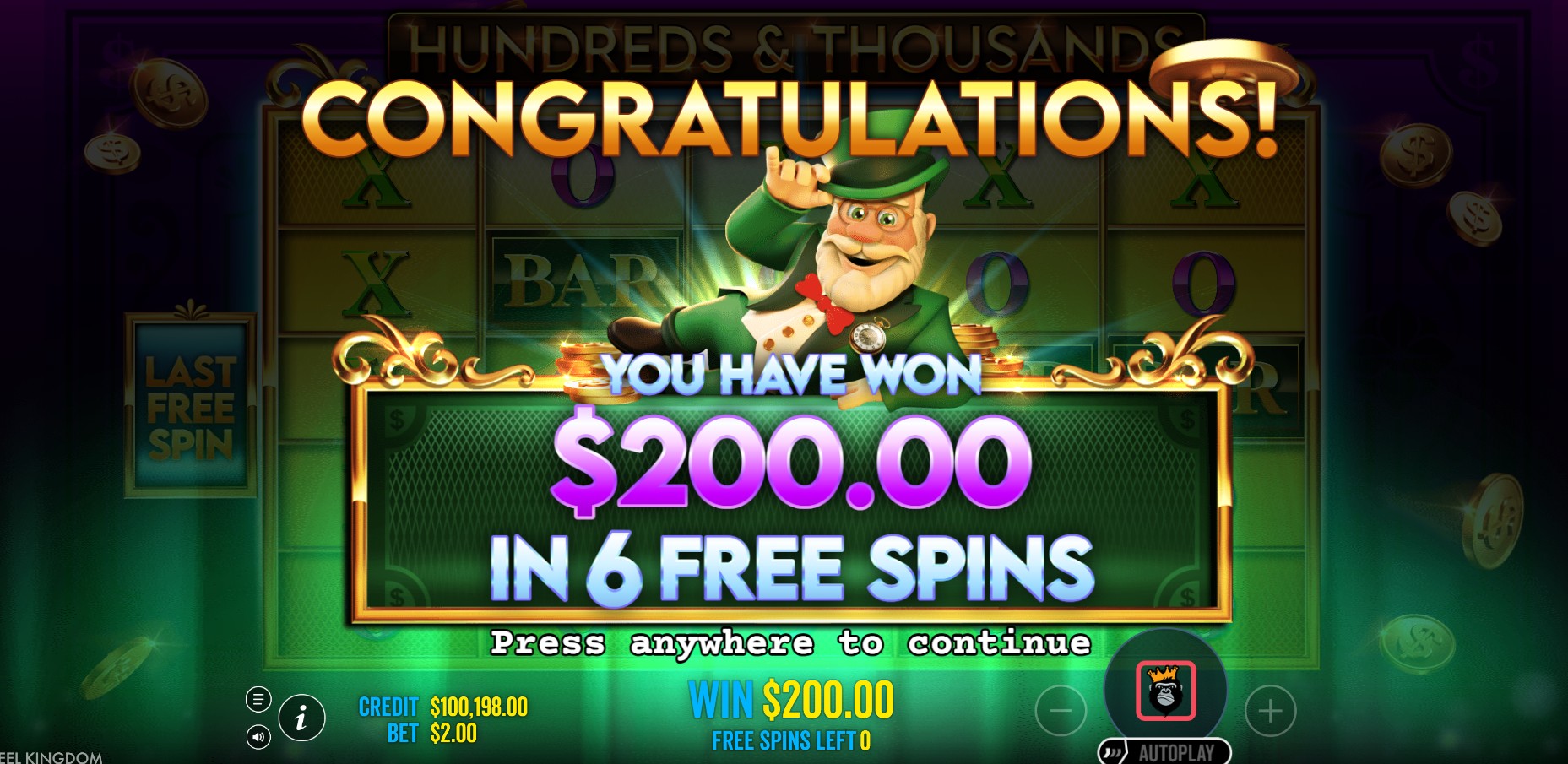 Hundreds and Thousands - screenshot with slot description 7